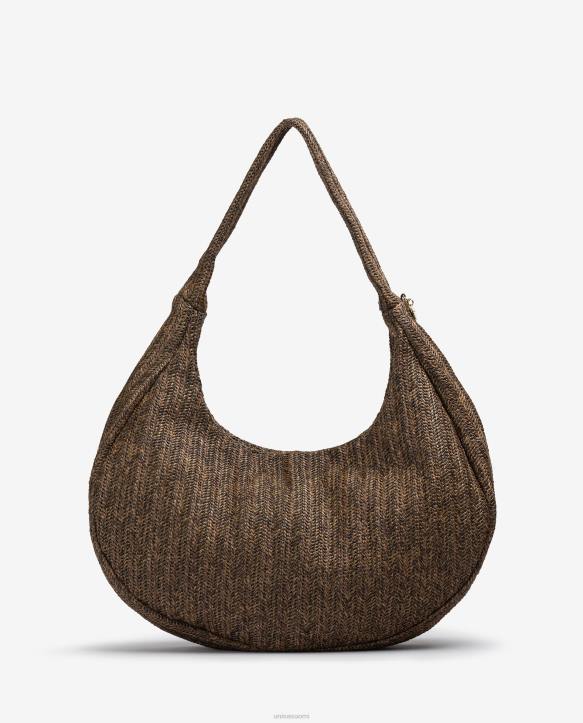 naiset Unisa iso olkalaukku ruskeaT08H1101