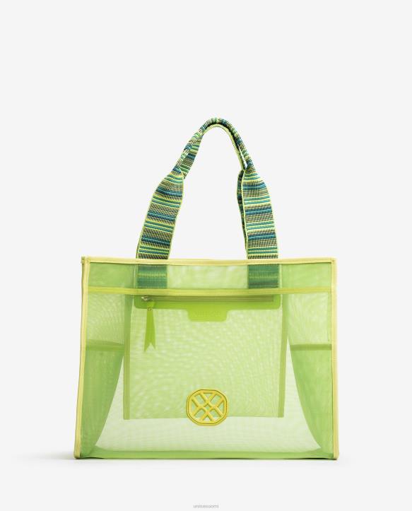 naiset Unisa iso verkkokassi keltainenT08H1118