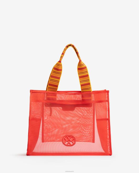 naiset Unisa iso verkkokassi punainenT08H1120