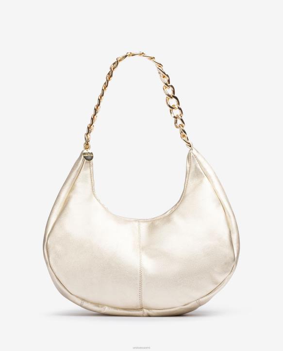 naiset Unisa keskikokoinen olkalaukku kultaT08H1167