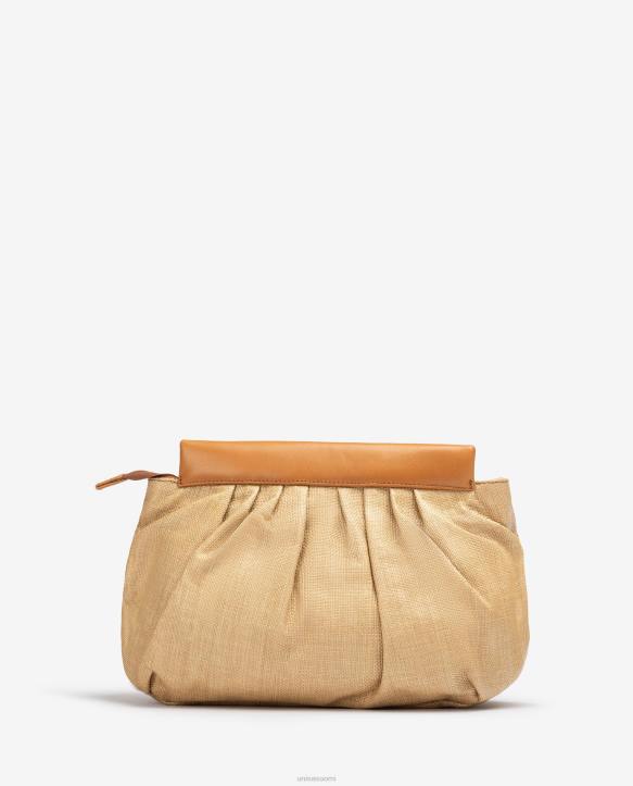 naiset Unisa keskikokoinen raffia-käsilaukku siroT08H1160