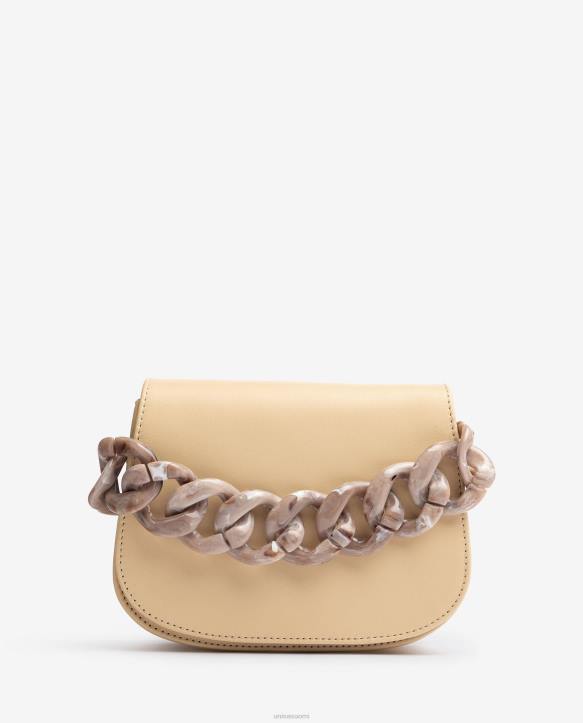 naiset Unisa käsilaukku ketjulla beigeT08H1220