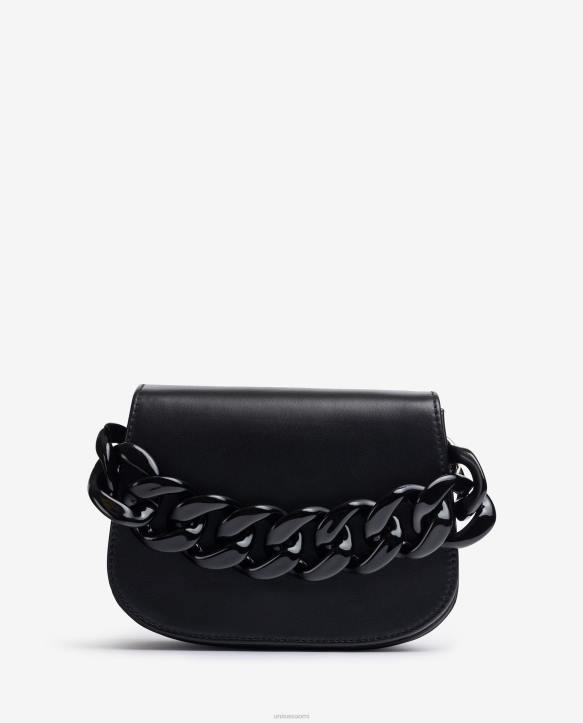 naiset Unisa käsilaukku ketjulla mustaT08H1219