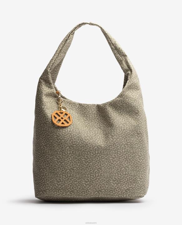 naiset Unisa kierrätyskankaasta valmistettu käsilaukku vihreäT08H1093