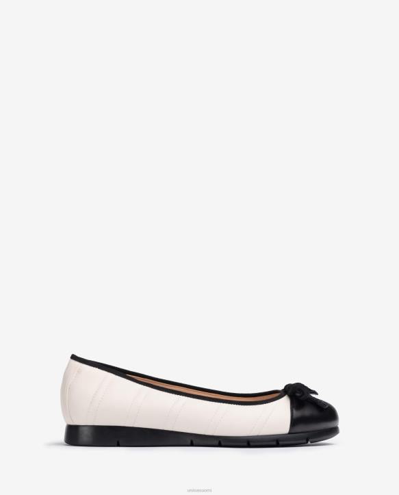 naiset Unisa tikattu balerinakenkä valkoinenT08H1265