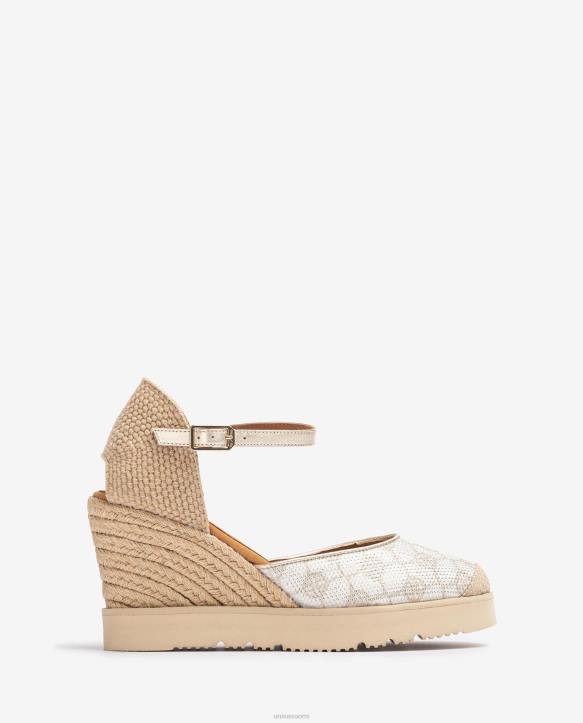 naiset Unisa espadrille verhoilulla valkoinenT08H742