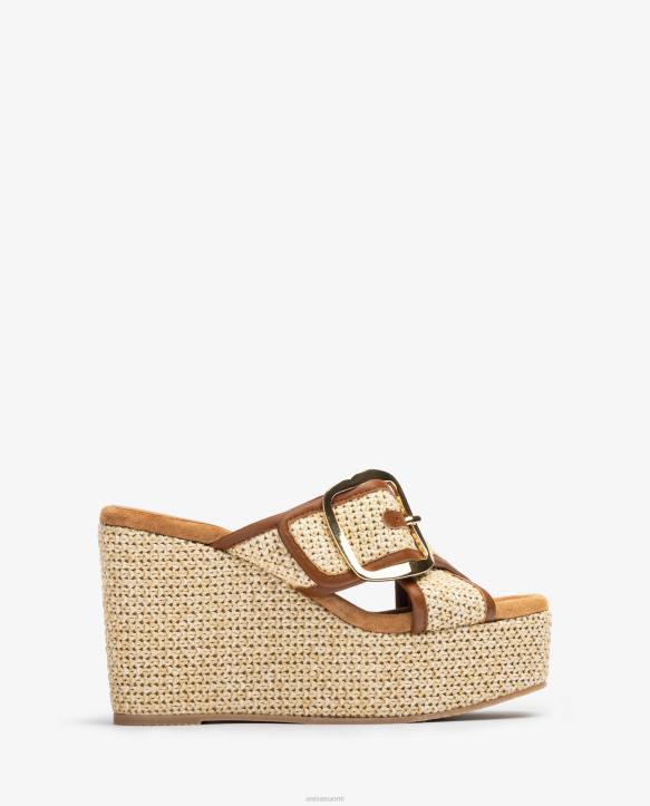 naiset Unisa korkea kiila sandaali soljella muotiT08H463