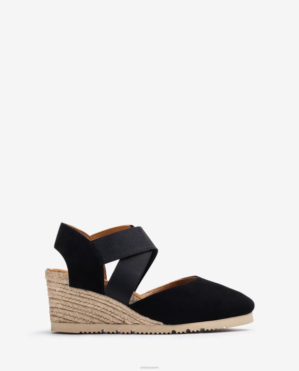 naiset Unisa sandaali joustavalla olkahihnalla mustaT08H770