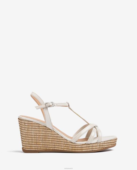 naiset Unisa kiilakiiltonahkaiset t-hihnasandaalit muotiT08H440