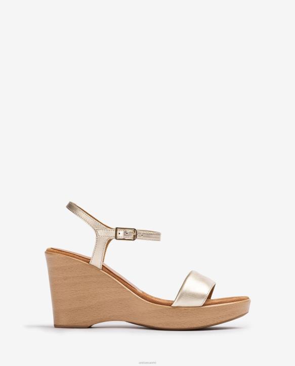 naiset Unisa metallinen efekti sandaali lohkolla siroT08H252