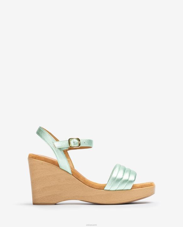 naiset Unisa neliömäinen kiila sandaali sininenT08H242