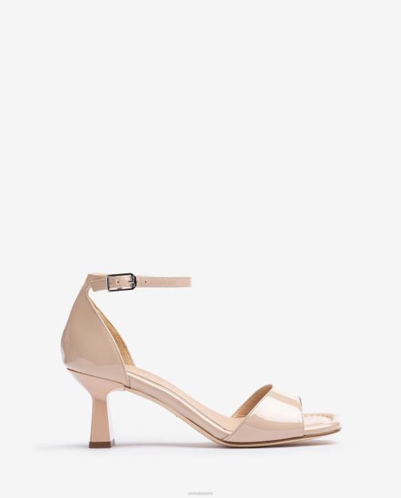 naiset Unisa geometrinen korkokiiltonahkasandaali muotiT08H345