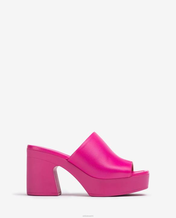 naiset Unisa leveä vamp-sandaali lohkokorolla vaaleanpunainenT08H236