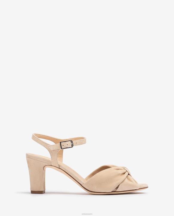 naiset Unisa älykäs mokkanahkasandaali beigeT08H177