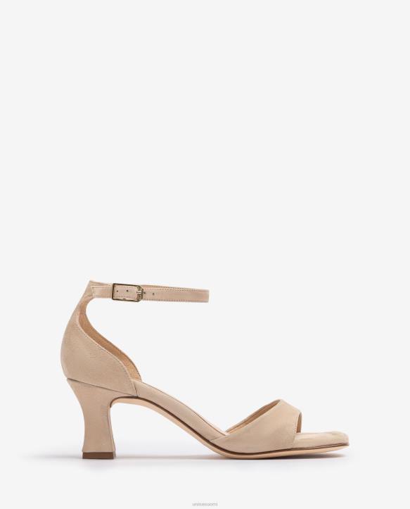 naiset Unisa mokkasandaali, jossa keskikorko beigeT08H196