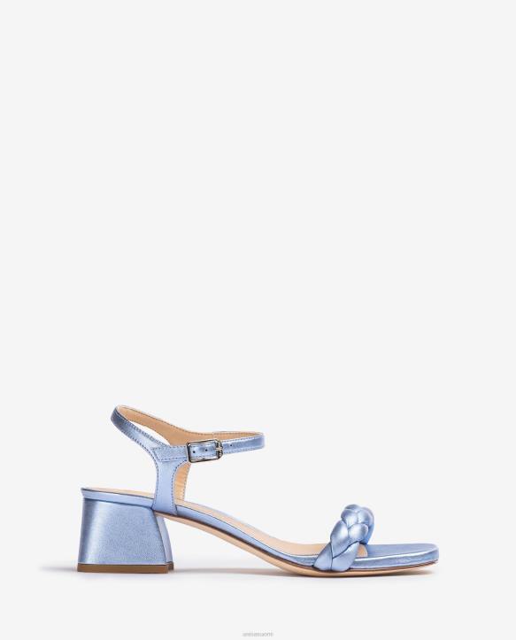 naiset Unisa sandaali, jossa punottu olkahihna sininenT08H142
