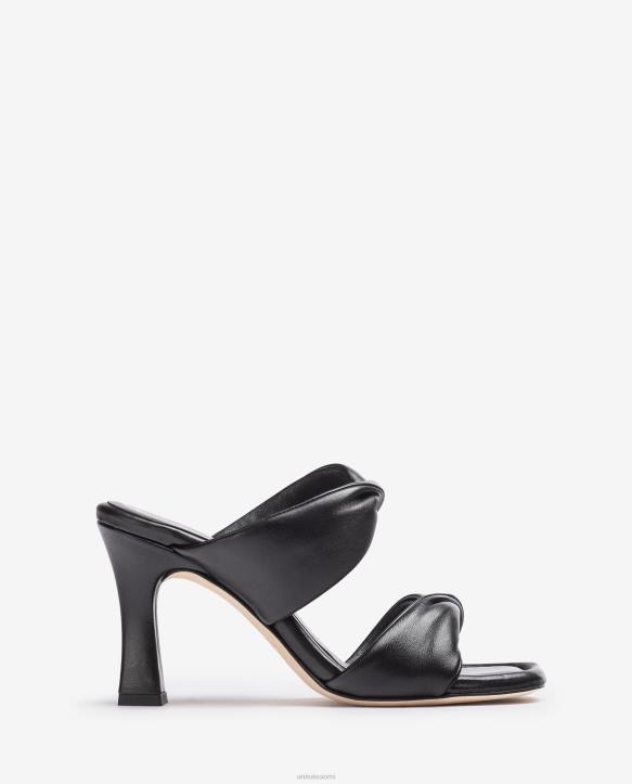 naiset Unisa sandaali kierrenauhalla mustaT08H264