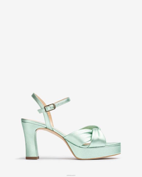 naiset Unisa sandaali leveillä crossover-oljeilla sininenT08H18