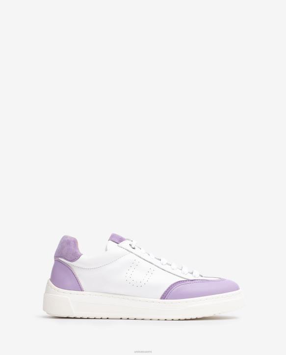 naiset Unisa lenkkari, jossa kontrastivärinen kärki ja kantapää valkoinenT08H651