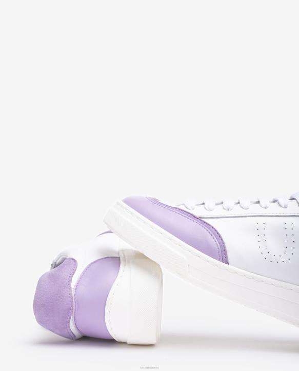 naiset Unisa lenkkari, jossa kontrastivärinen kärki ja kantapää valkoinenT08H651