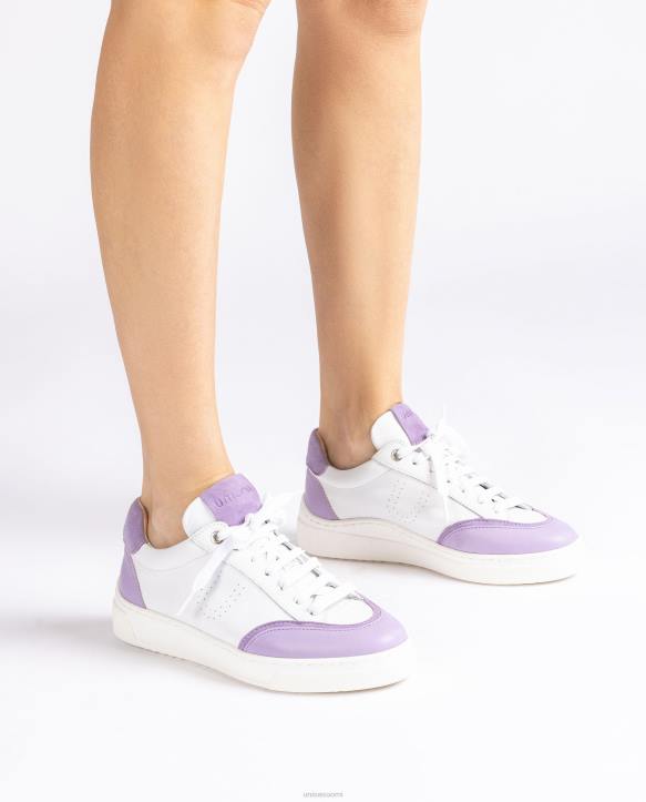 naiset Unisa lenkkari, jossa kontrastivärinen kärki ja kantapää valkoinenT08H651