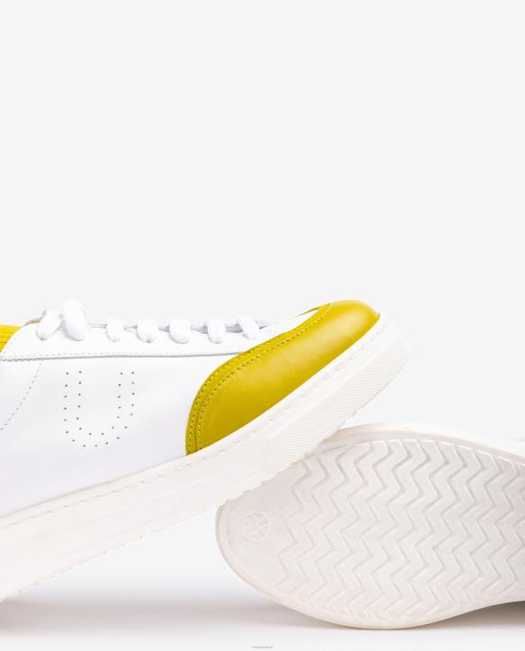 naiset Unisa lenkkari, jossa kontrastivärinen kärki ja kantapää valkoinenT08H652