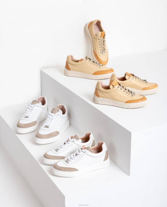 naiset Unisa lenkkarit, joissa on kontrastivärinen kärki ja kantapää siroT08H678