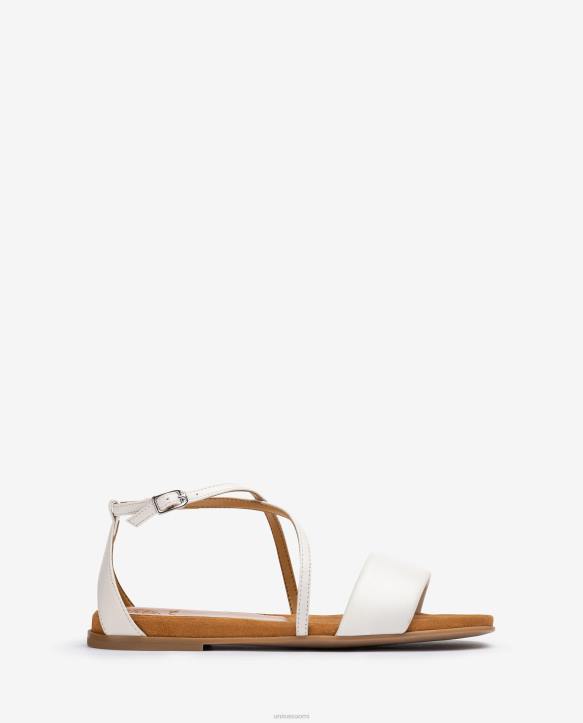 naiset Unisa litteä nahkasandaali muotiT08H350