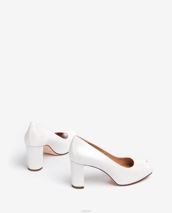 naiset Unisa morsiamen korkokengät nahkaiset peep toe -kengät muotiT08H842