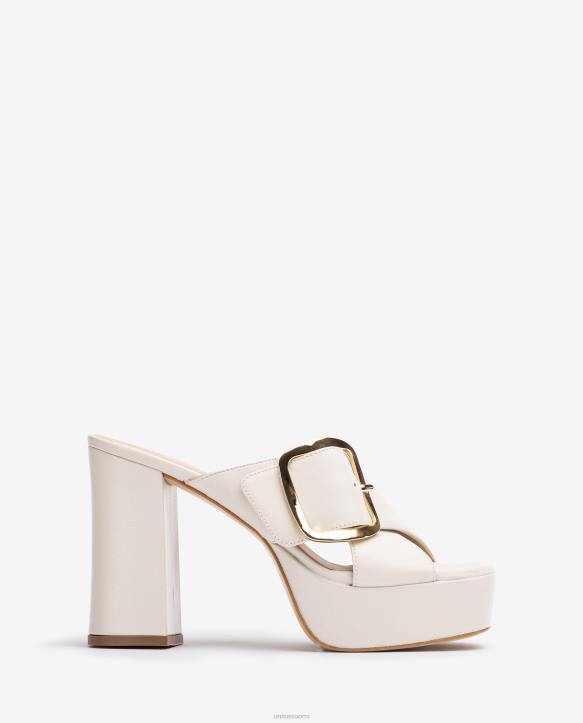 naiset Unisa leveä crossover sandaali valkoinenT08H809