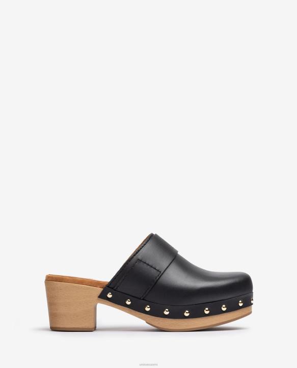 naiset Unisa nahkakengät mustaT08H806