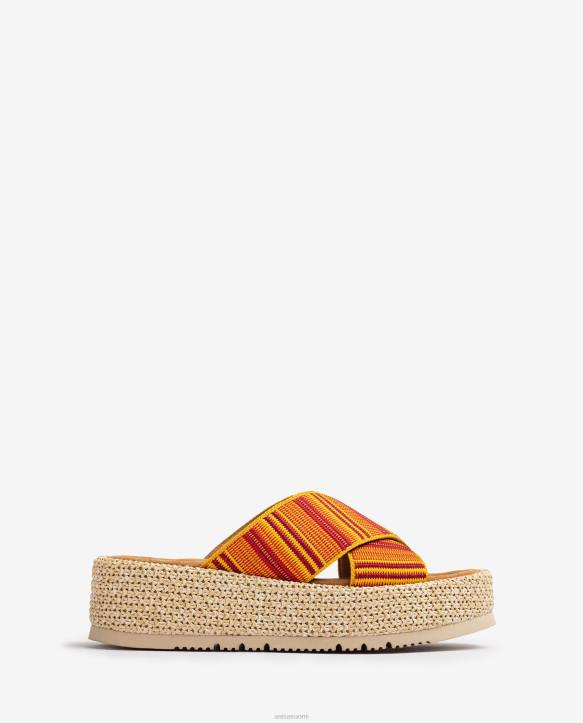 naiset Unisa nauhallinen sandaali oranssiT08H805