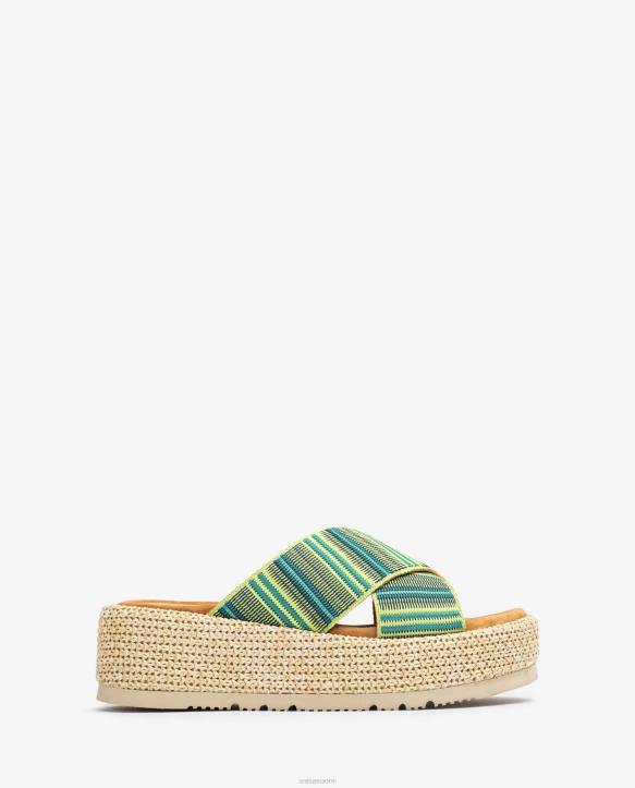 naiset Unisa nauhallinen sandaali vihreäT08H804