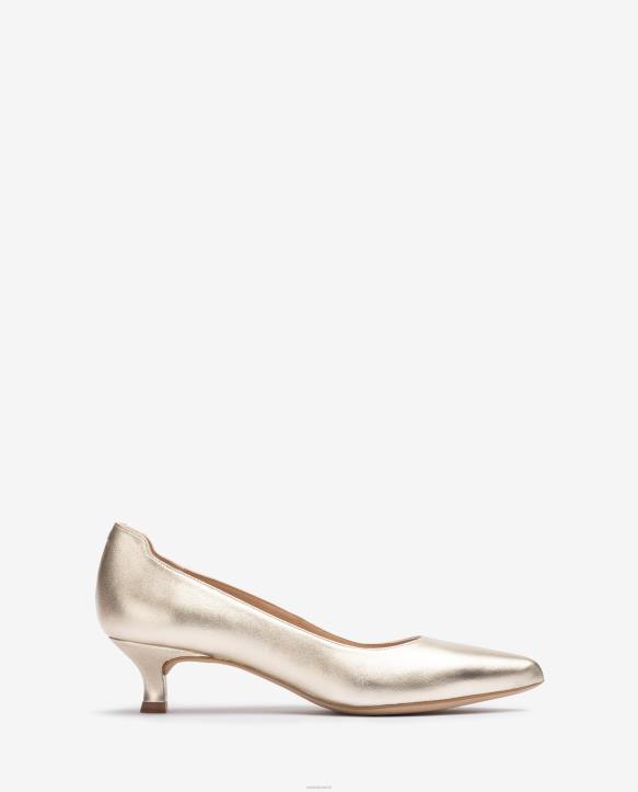 naiset Unisa metallivaikutteinen teräväkärkinen pumppu siroT08H559