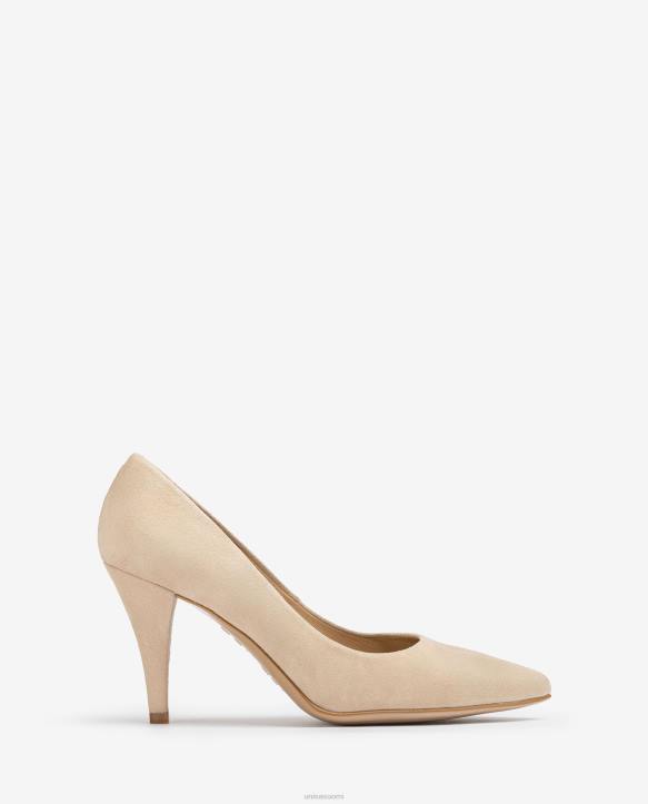 naiset Unisa mokkanahkainen pumppu, jossa on terävä kärki ja ohut kantapää siroT08H588