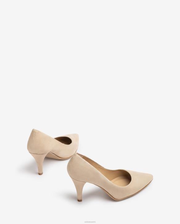 naiset Unisa mokkanahkainen pumppu, jossa on terävä kärki ja ohut kantapää siroT08H588