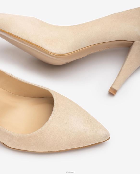 naiset Unisa mokkanahkainen pumppu, jossa on terävä kärki ja ohut kantapää siroT08H588