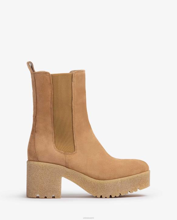 lapset Unisa mokkanahkaiset chelsea-tyyliset nilkkurit siroT08H954