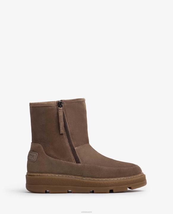 lapset Unisa mokkanahkaiset nilkkurit pehmeällä turkisvuorella siroT08H905