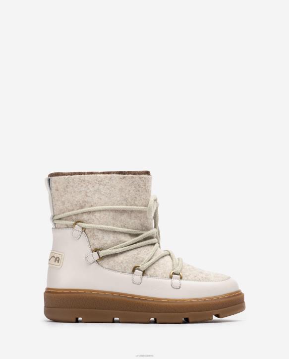 naiset Unisa apres ski nilkkurit valkoinenT08H908