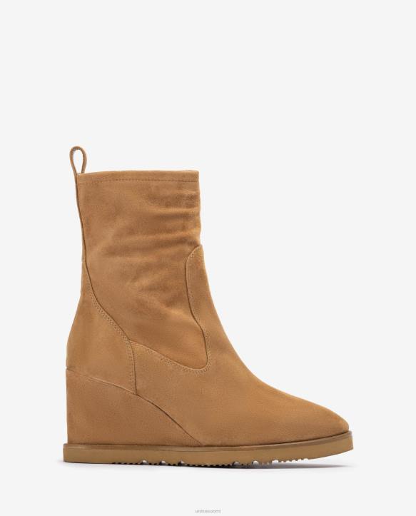 naiset Unisa korkea jalka saappaat ruskeaT08H1002