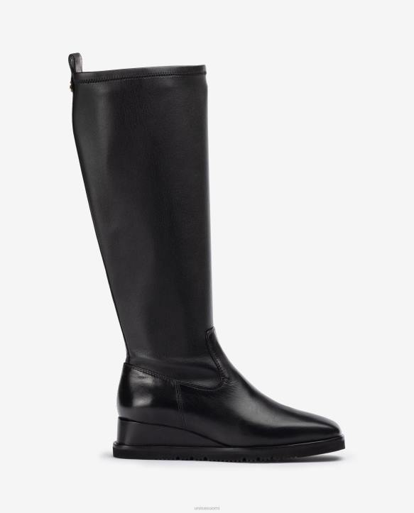 naiset Unisa korkealahkeiset saappaat kiilalla muotiT08H1060