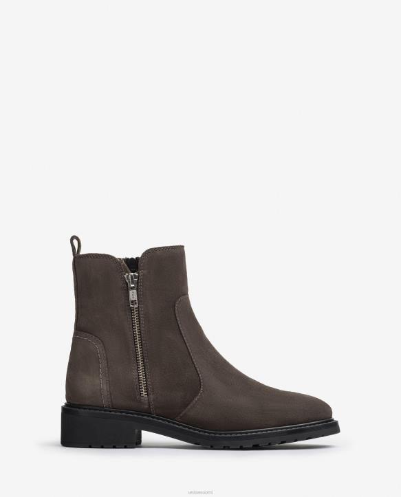 naiset Unisa mokkanahka nilkkurit vetoketjulla muotiT08H889