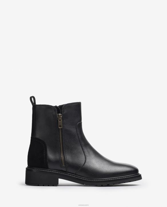 naiset Unisa mokkanahka nilkkurit vetoketjulla muotiT08H890