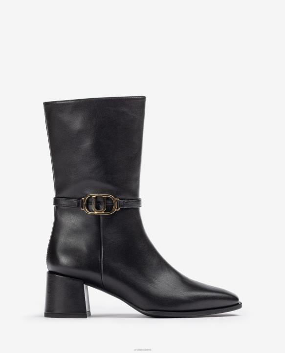 naiset Unisa neliömäinen nahkanilkkurit muotiT08H986