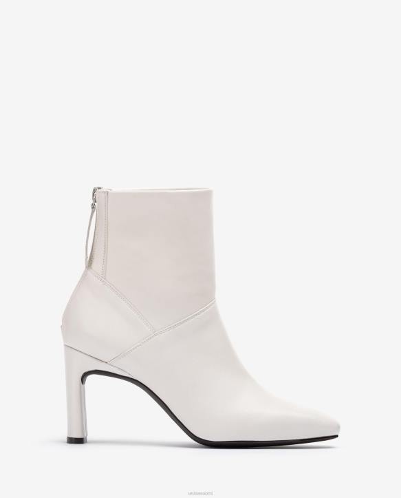 naiset Unisa neliömäinen nilkkurit korkealla korolla valkoinenT08H1014