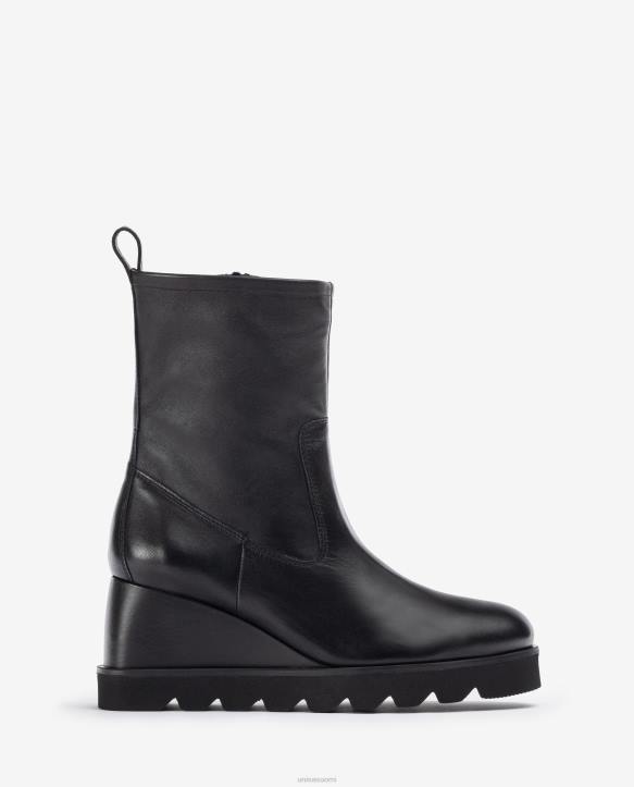 naiset Unisa nilkkurit kumipohjalla mustaT08H975