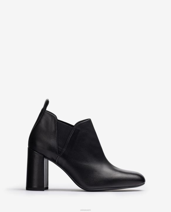 naiset Unisa nilkkurit sivukiinnityksellä mustaT08H1004