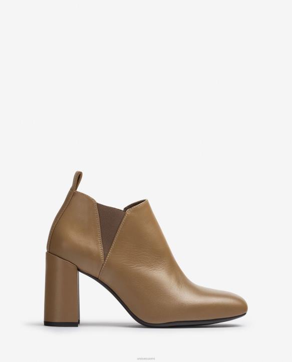 naiset Unisa nilkkurit sivukiinnityksellä ruskeaT08H1005