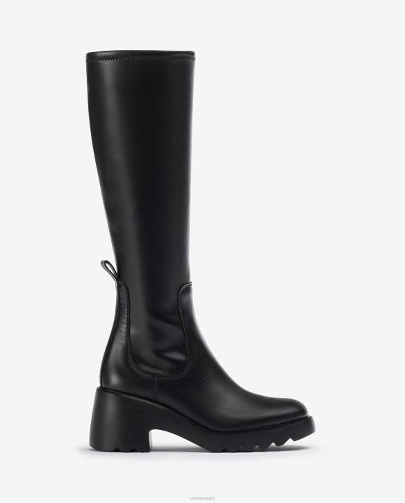 naiset Unisa saappaat, joissa vetoketju sisäpuolella ja kumipohja siroT08H1036